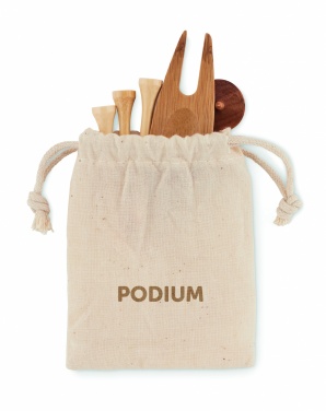 Logo trade promotional merchandise photo of: Golf accessories set in pouch