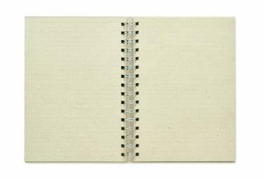 Logo trade promotional products picture of: A5 grass notebook 80 lined