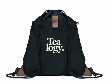 Logo trade promotional gifts picture of: Recycled cotton drawstring bag