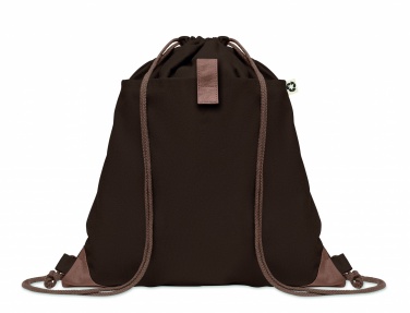 Logo trade corporate gift photo of: Recycled cotton drawstring bag