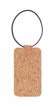 Logo trade promotional merchandise picture of: Cork luggage tag