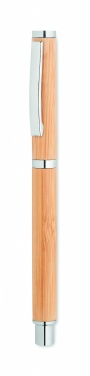 Logo trade promotional giveaway photo of: Bamboo gel pen