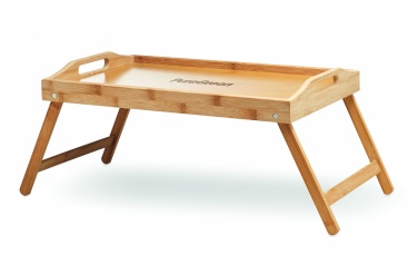 Logo trade business gift photo of: Foldable bamboo tray