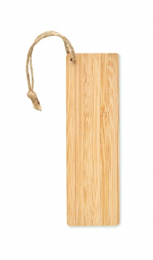 Logo trade advertising products image of: Bamboo bookmark