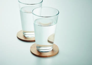 Logotrade advertising products photo of: Set of 6 bamboo coasters