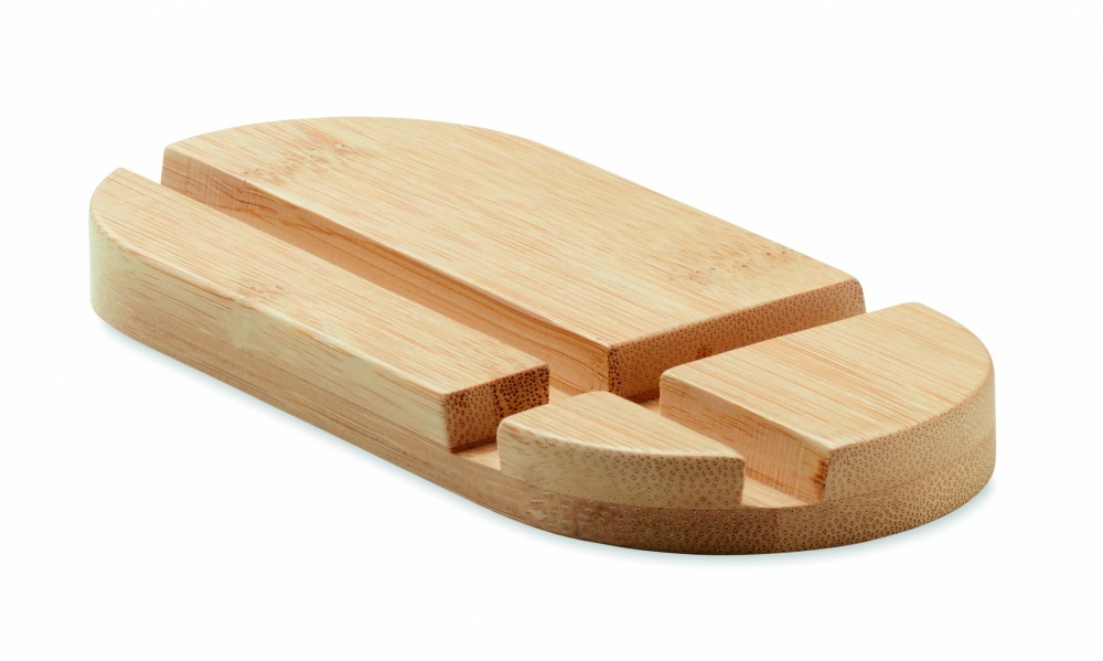 Logo trade corporate gifts picture of: Bamboo tablet/smartphone stand