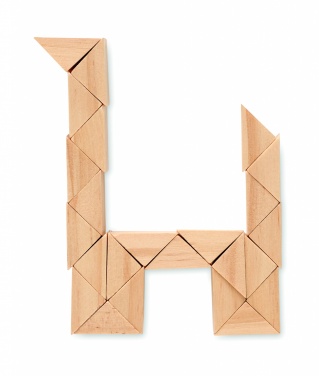 Logo trade business gift photo of: Wooden puzzle/brain teaser