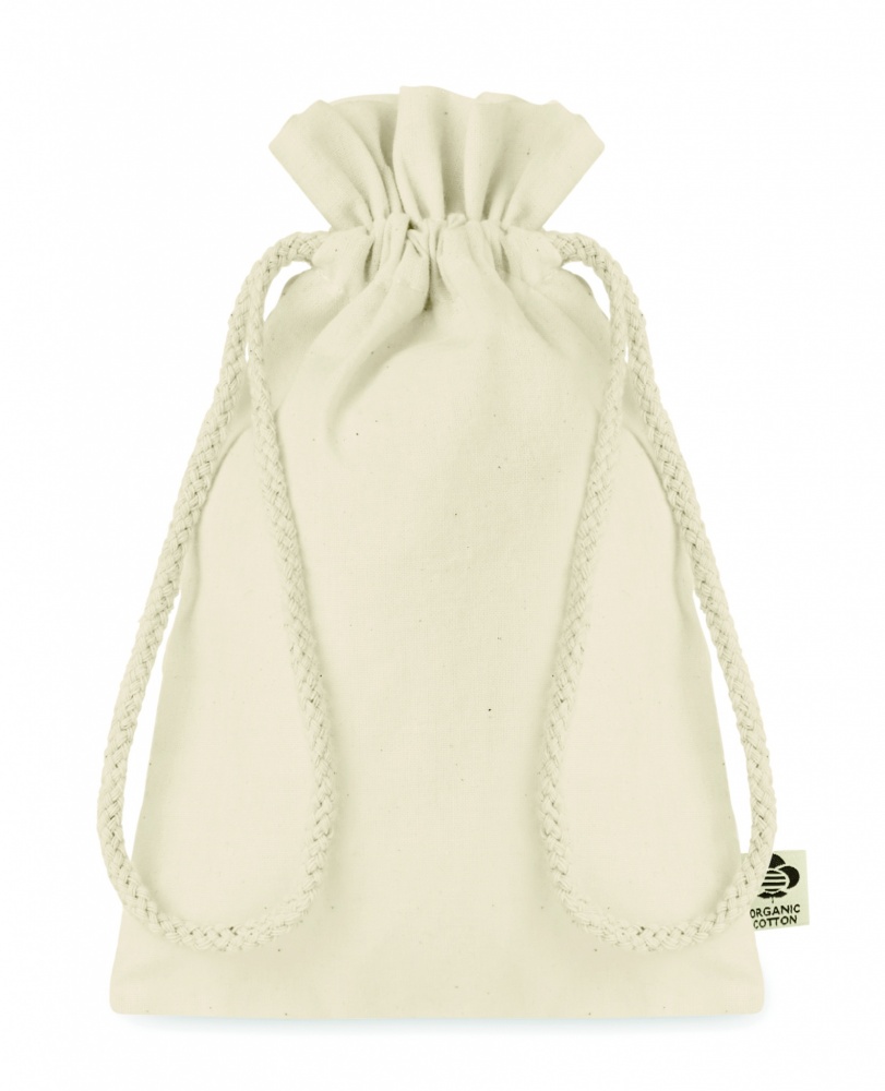 Logotrade promotional gift image of: Small organic cotton gift bag