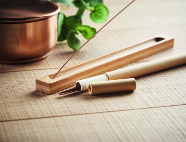 Logo trade advertising product photo of: Incense set in bamboo
