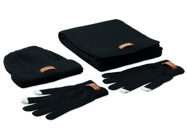 Logotrade promotional gift image of: Set of 3 RPET winter pieces
