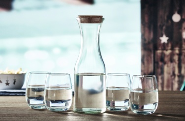 Logo trade promotional item photo of: Recycled glass carafe 1L