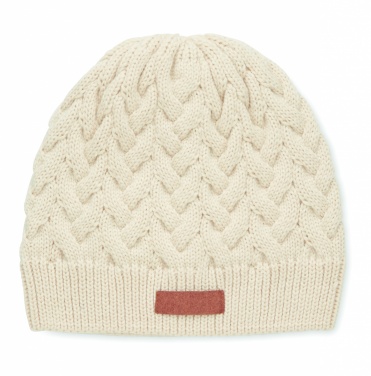 Logotrade promotional merchandise photo of: Cable knit beanie in RPET
