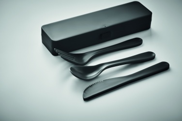 Logo trade promotional gift photo of: Cutlery set recycled PP
