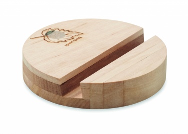 Logo trade promotional merchandise photo of: Birch Wood phone stand