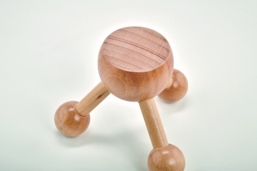 Logo trade promotional item photo of: Hand held massager in wood