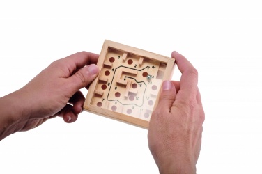 Logo trade corporate gifts picture of: Pine wooden labyrinth game