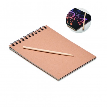 Logo trade promotional gifts image of: Scratching paper notebook