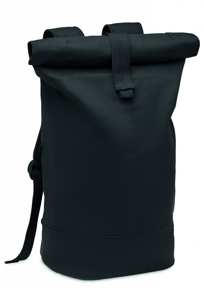 Logo trade promotional product photo of: Rolltop washed canvas backpack