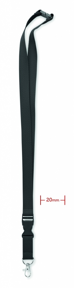 Logo trade advertising products image of: Lanyard cotton 20mm
