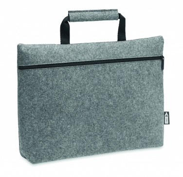 Logotrade promotional giveaway image of: RPET felt zippered laptop bag