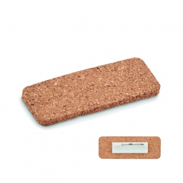 Logotrade promotional items photo of: Name tag holder in cork