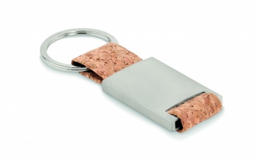 Logo trade promotional gifts image of: Key ring with cork webbing Kerava