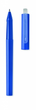 Logo trade corporate gifts image of: RPET blue gel ink ball pen