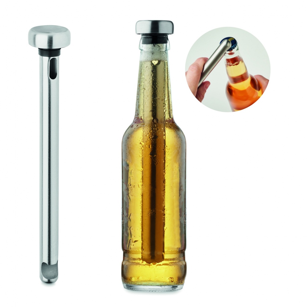 Logo trade business gift photo of: Bottle opener chiller stick