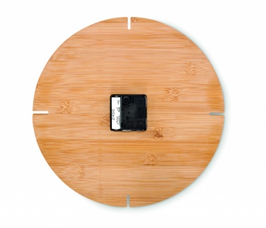 Logotrade promotional product picture of: Round shape bamboo wall clock