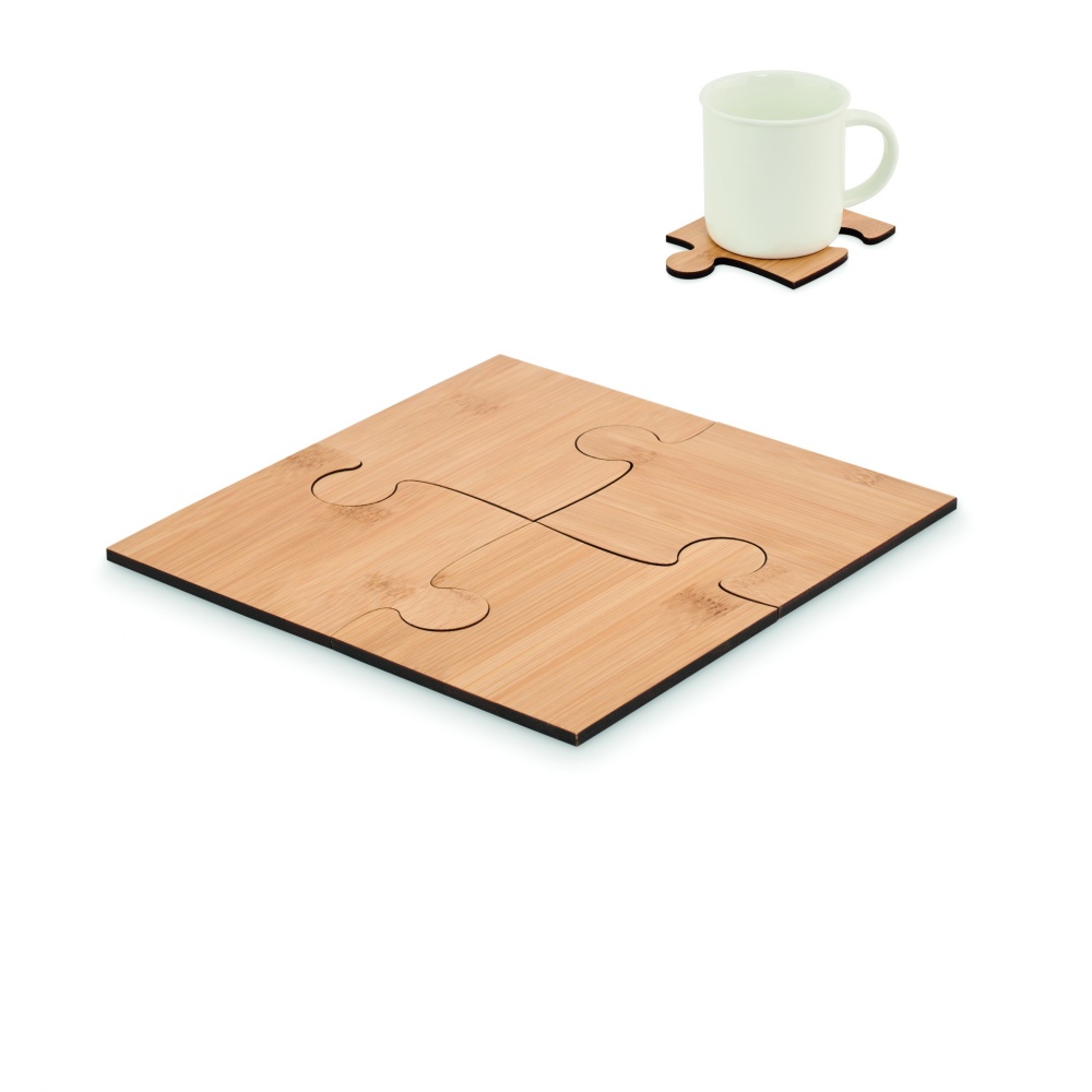 Logotrade promotional item image of: Set of 4 puzzle coasters