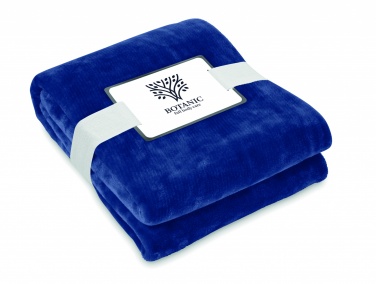 Logo trade promotional gifts image of: RPET fleece blanket 280 gr/m²