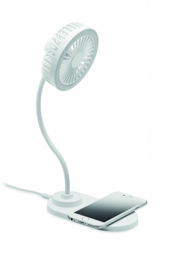 Logotrade advertising product image of: Desktop charger fan with light