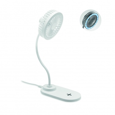 Logotrade promotional merchandise image of: Desktop charger fan with light