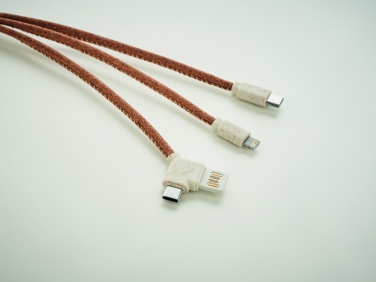 Logo trade advertising products picture of: 3 in 1 charging cable in cork