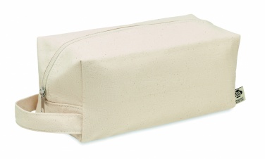 Logo trade promotional products picture of: Canvas cosmetic bag 220 gr/m²