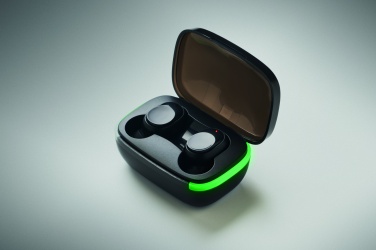 Logo trade promotional item photo of: TWS earbuds with charging case