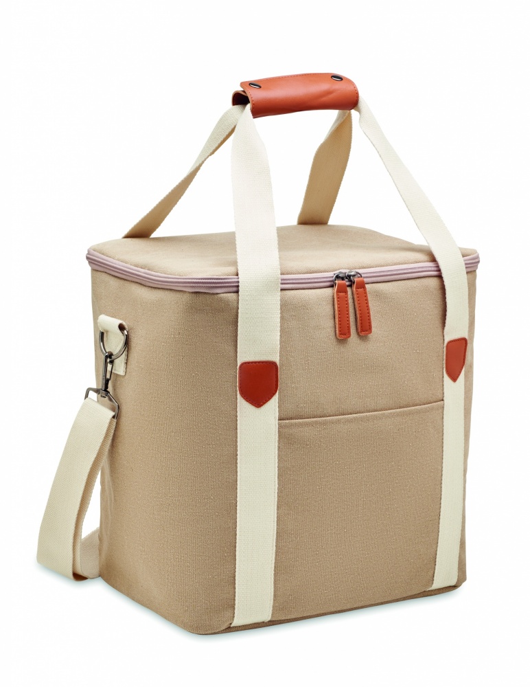 Logo trade promotional giveaways picture of: Large cooler bag canvas 450gr/m