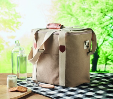 Logo trade promotional items image of: Large cooler bag canvas 450gr/m