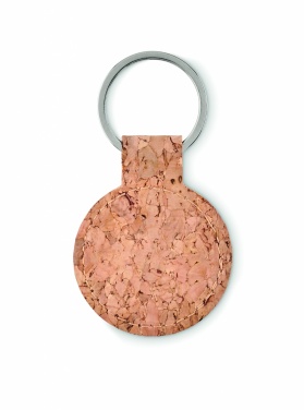 Logotrade promotional giveaway picture of: Round cork key ring Mikkeli