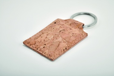 Logotrade promotional products photo of: Rectangular cork key ring Imatra