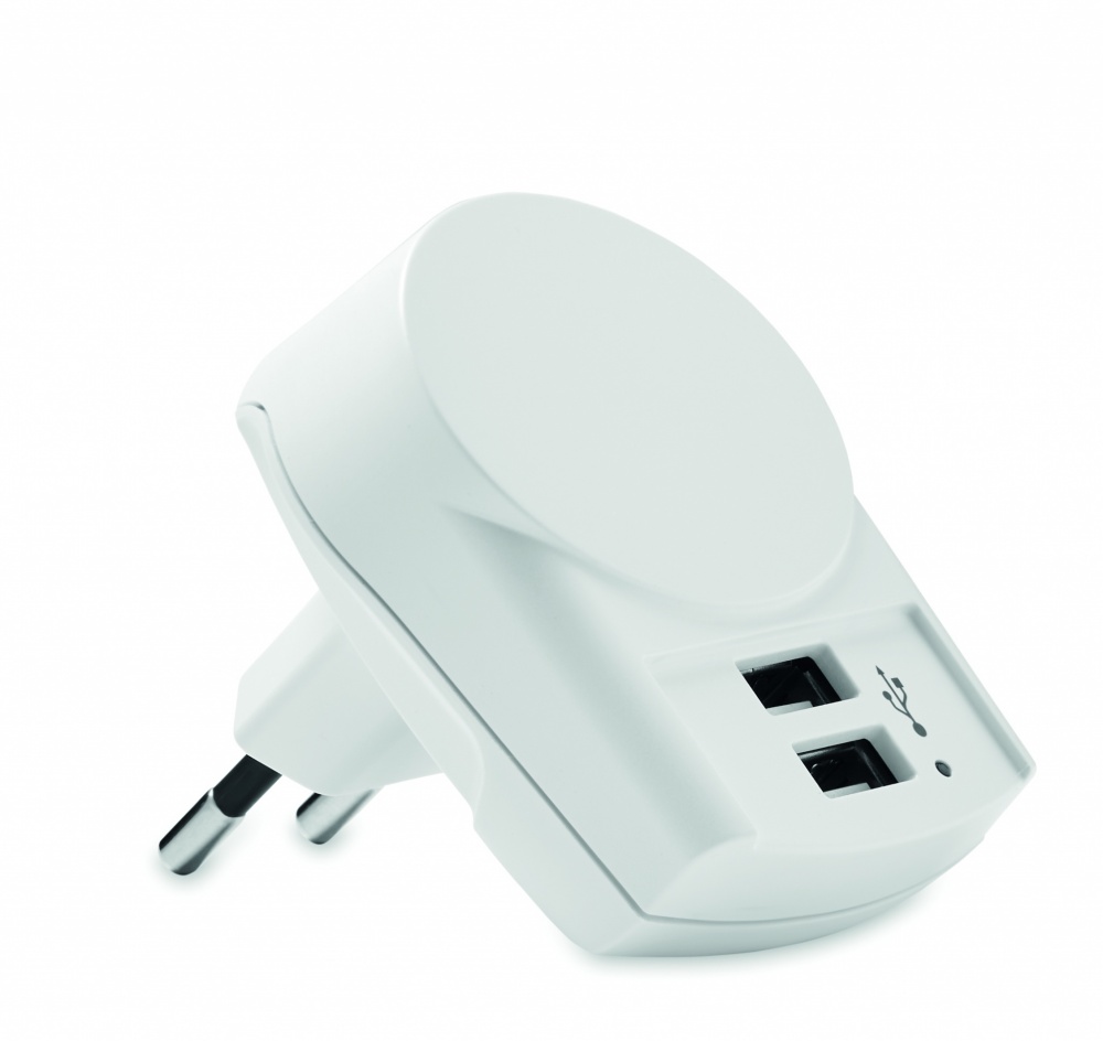 Logotrade promotional merchandise picture of: Skross Euro USB Charger (2xA) 12W