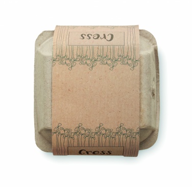 Logo trade business gifts image of: Egg carton growing kit
