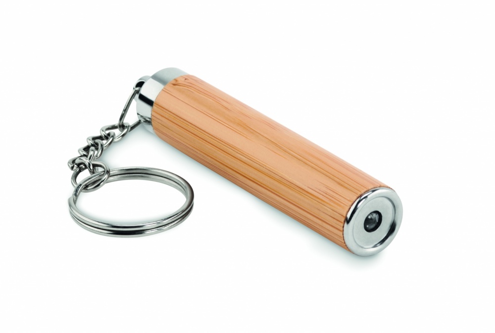 Logo trade promotional item photo of: Mini bamboo torch with keyring