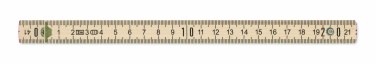 Logo trade promotional gifts image of: Carpenter ruler in wood 2m