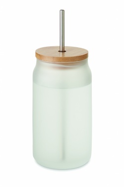 Logo trade promotional products image of: Sublimation mason jar 400 ml