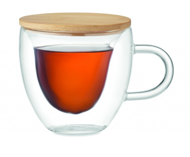 Logo trade promotional products picture of: Double wall borosilicate glass