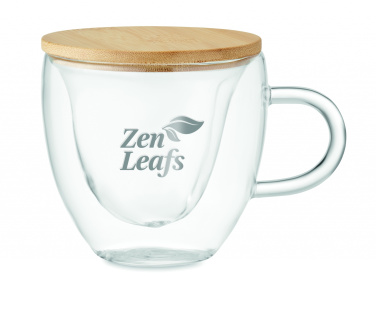 Logo trade promotional gifts image of: Double wall borosilicate glass