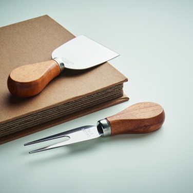 Logo trade promotional gifts image of: Set of 4 cheese knives