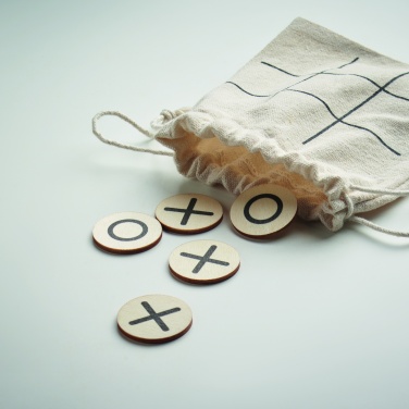 Logo trade promotional gift photo of: Wooden tic tac toe
