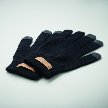 Logo trade corporate gifts picture of: RPET tactile gloves